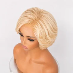 Alternative view of [PRE-ORDER] 613 Blonde Pixie Cut Wig HD Lace Wig