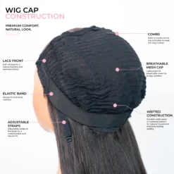 Alternative view of Straight HD Closure Wig