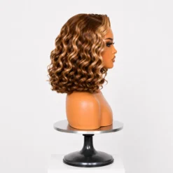 Alternative view of [PRE-ORDER] Ash Blonde Highlight Loose Wave HD Lace Short Wavy Wig