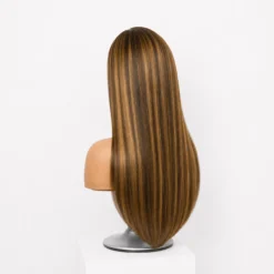[Pre-Order] Blonde Highlight Butterfly Cut Layered Light Yaki Straight Closure HD Lace Wig - Image 7