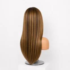 [Pre-Order] Blonde Highlight Butterfly Cut Layered Light Yaki Straight Closure HD Lace Wig - Image 6
