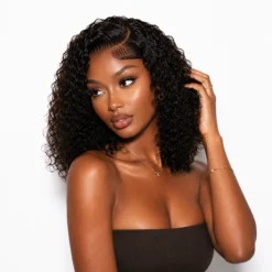 [Pre-Order] Brown Highlight 5x5 HD Lace Closure Water Wave Human Hair Wig - Image 11