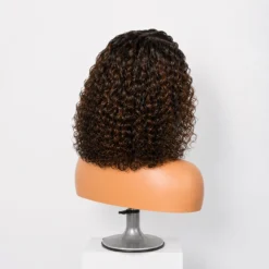 [Pre-Order] Brown Highlight 5x5 HD Lace Closure Water Wave Human Hair Wig - Image 5