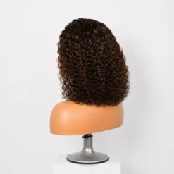 [Pre-Order] Brown Highlight 5x5 HD Lace Closure Water Wave Human Hair Wig - Image 10