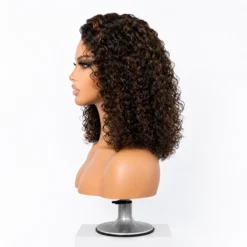 [Pre-Order] Brown Highlight 5x5 HD Lace Closure Water Wave Human Hair Wig - Image 7