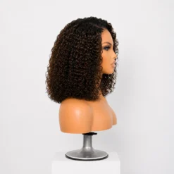 [Pre-Order] Brown Highlight 5x5 HD Lace Closure Water Wave Human Hair Wig - Image 8