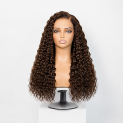 [Pre-Order] Brown Highlights Funmi Curly HD Lace Closure Wig
