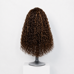 [Pre-Order] Brown Highlights Funmi Curly HD Lace Closure Wig - Image 6