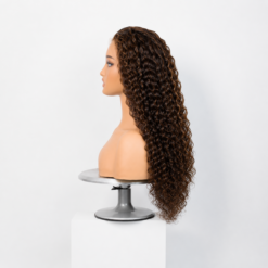 [Pre-Order] Brown Highlights Funmi Curly HD Lace Closure Wig - Image 5