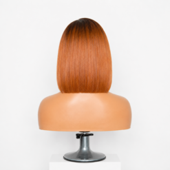 [Pre-Order] Ginger Ombre HD Lace Closure Blunt Cut Bob Human Hair Wig - Image 5