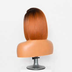 [Pre-Order] Ginger Ombre HD Lace Closure Blunt Cut Bob Human Hair Wig - Image 6