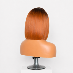 [Pre-Order] Ginger Ombre HD Lace Closure Blunt Cut Bob Human Hair Wig - Image 7