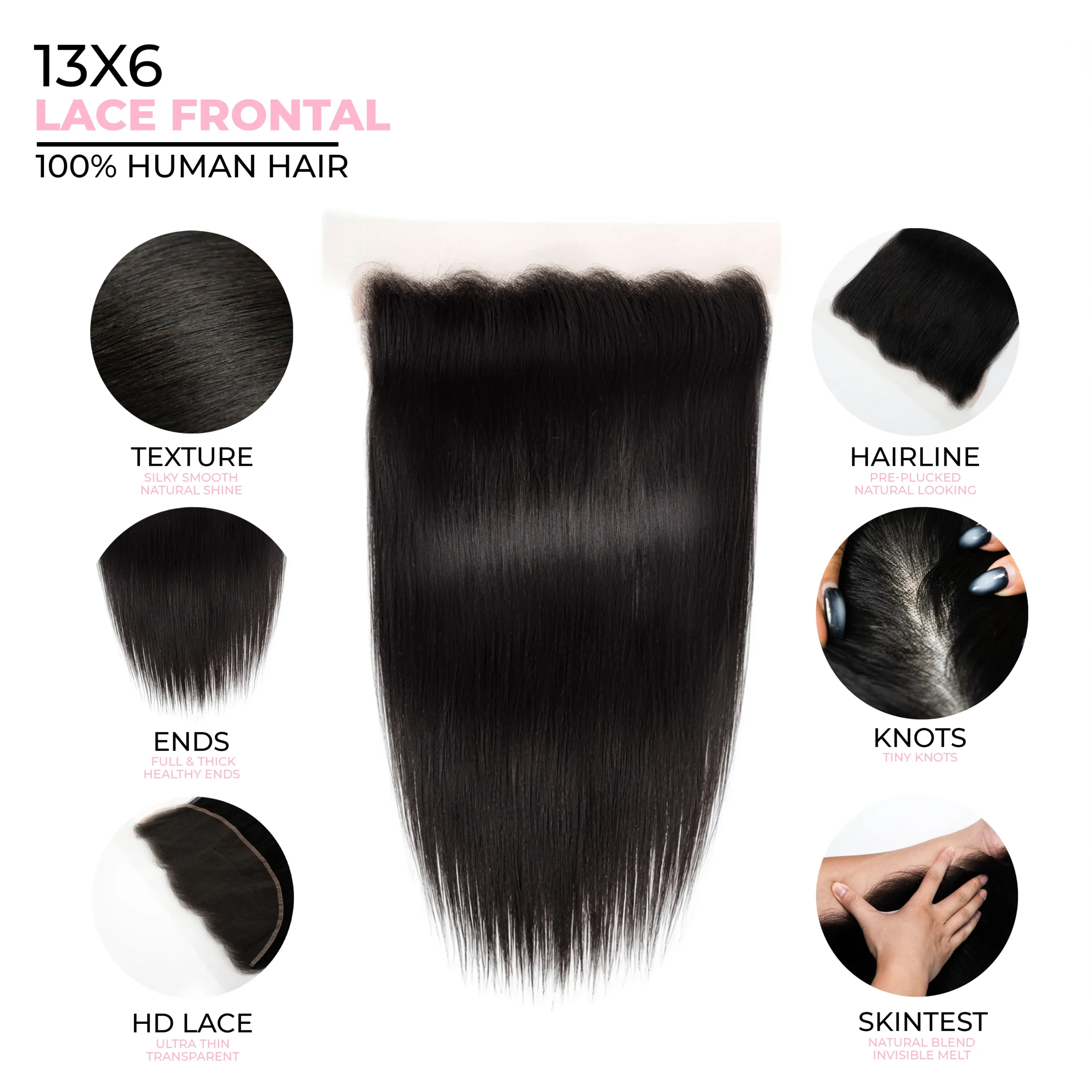 13X6 Straight HD Swiss Frontal - Image 2