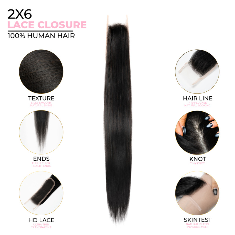 2X6 Straight HD Swiss Closure - Image 2