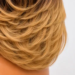 [PRE-ORDER] Honey Blonde Highlight Blowout Layered Bob 5x5 HD Lace Closure Wig - Image 7