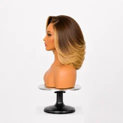 [PRE-ORDER] Honey Blonde Highlight Blowout Layered Bob 5x5 HD Lace Closure Wig - Image 8