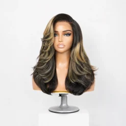 [Pre-Order] Honey Blonde Highlight Layered Cut HD Lace Human Hair Wig