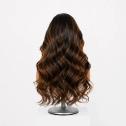 [Pre-Order] Ombre Brown Natural Black Loose Wave HD Lace Wig Human Hair - Image 5