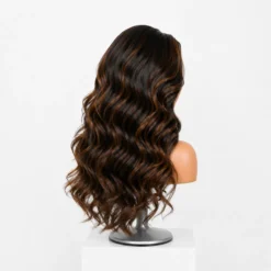 [Pre-Order] Ombre Brown Natural Black Loose Wave HD Lace Wig Human Hair - Image 7