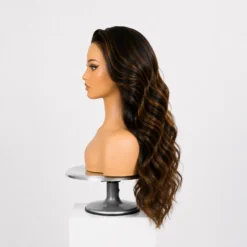 [Pre-Order] Ombre Brown Natural Black Loose Wave HD Lace Wig Human Hair - Image 8