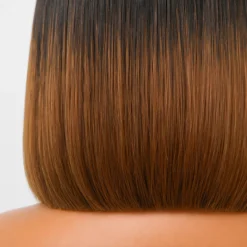 [PRE-ORDER] Ombre Brown Silky Blunt Cut Bob 5x5 HD Lace Closure Wig - Image 12
