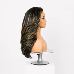 [Pre-Order] Honey Blonde Highlight Layered Cut HD Lace Human Hair Wig - Image 6