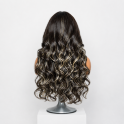 [Pre-Order] Platinum Blonde Highlight Loose Body Wave Closure HD Lace Wig - Image 5