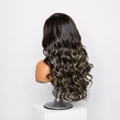 [Pre-Order] Platinum Blonde Highlight Loose Body Wave Closure HD Lace Wig - Image 6