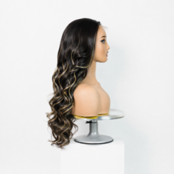 [Pre-Order] Platinum Blonde Highlight Loose Body Wave Closure HD Lace Wig - Image 7