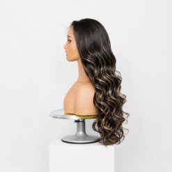 [Pre-Order] Platinum Blonde Highlight Loose Body Wave Closure HD Lace Wig - Image 8