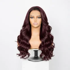 [Pre-Order] Rich Dark Plum Body Wave 5x5 HD Lace Closure Human Hair Wig