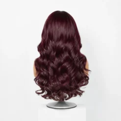[Pre-Order] Rich Dark Plum Body Wave 5x5 HD Lace Closure Human Hair Wig - Image 4