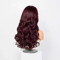 [Pre-Order] Rich Dark Plum Body Wave 5x5 HD Lace Closure Human Hair Wig - Image 6