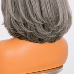 [Pre-Order] Salt & Pepper Layered Bob 100% Human Hair HD Lace Wig - Image 9