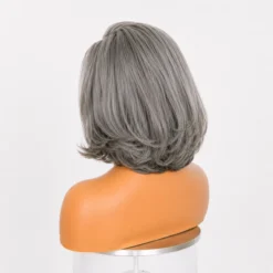 [Pre-Order] Salt & Pepper Layered Bob 100% Human Hair HD Lace Wig - Image 5