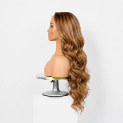 [PRE-ORDER] Warm Tone Brown with Blonde Highlights Loose Wave 5x5 HD Closure Lace Wig - Image 10