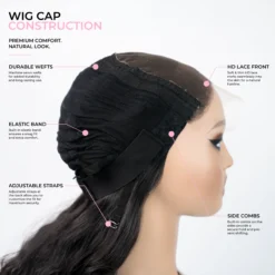 Alternative view of Wavy HD Closure Wig