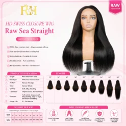 Straight HD Closure Wig