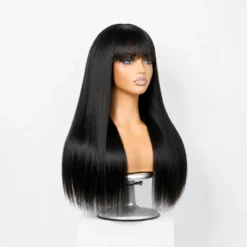 [PRE-ORDER] Yaki Straight Ultra Natural HD Lace Long Wig with Bangs - Image 3