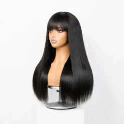 [PRE-ORDER] Yaki Straight Ultra Natural HD Lace Long Wig with Bangs - Image 4