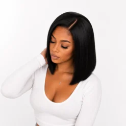 [PRE-ORDER] Yaki Straight Ultra Natural HD Lace Long Wig with Bangs - Image 11